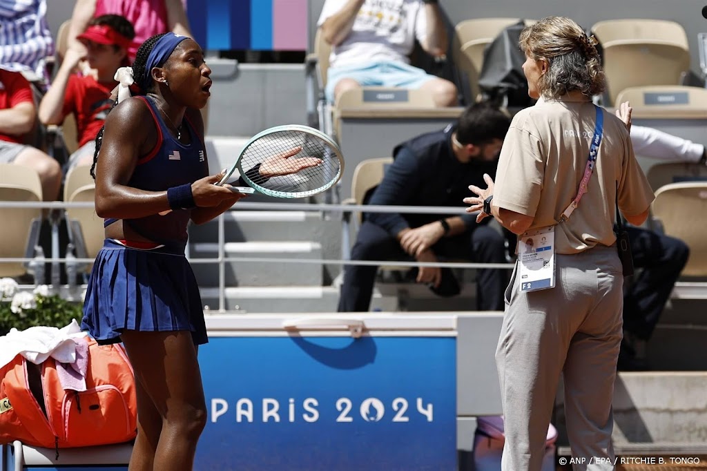 Titelkandidate Gauff ruziet met umpire en verliest in Parijs