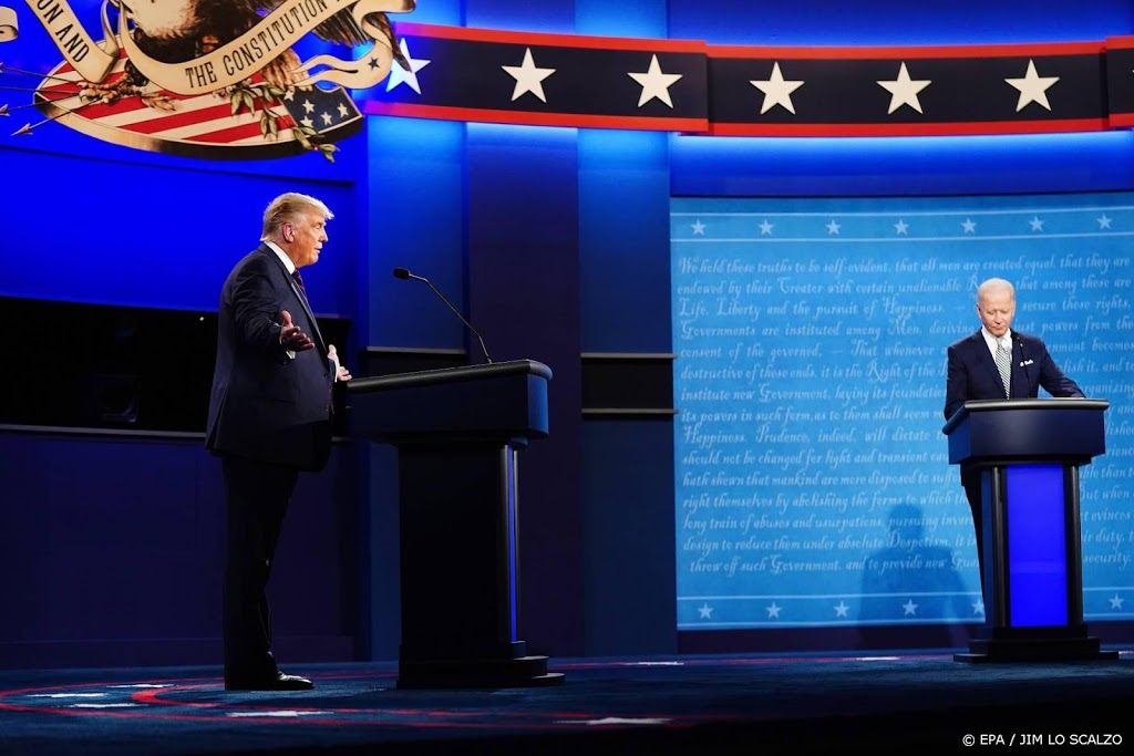 Eerste verkiezingsdebat tussen Trump en Biden begonnen