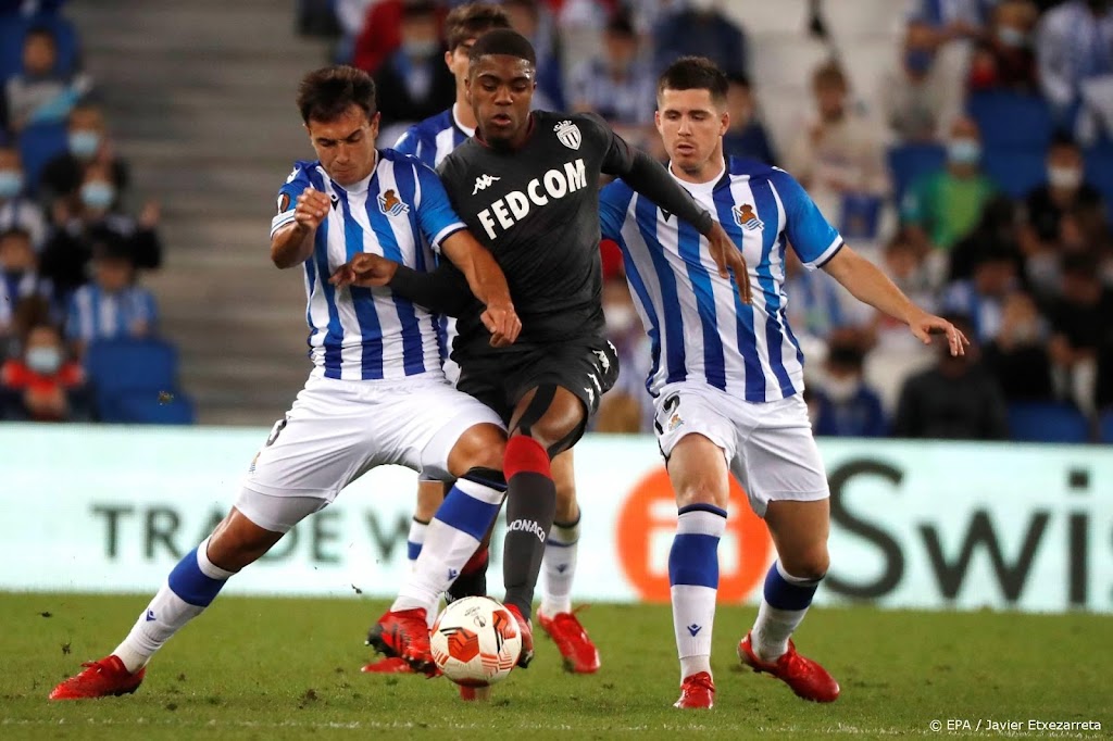 AS Monaco speelt met Boadu in de basis gelijk bij Sociedad