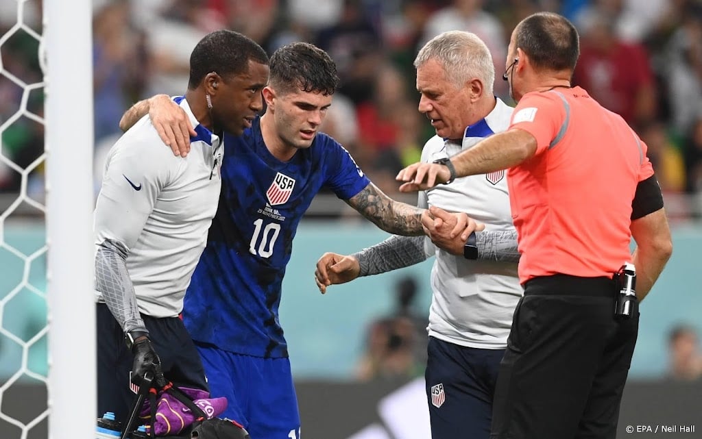 Bekkenkneuzing voor Amerikaanse voetbalheld Pulisic