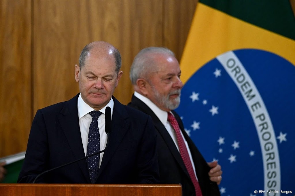Duitse regeringsleider Scholz loopt blauwtje op in Brazilië