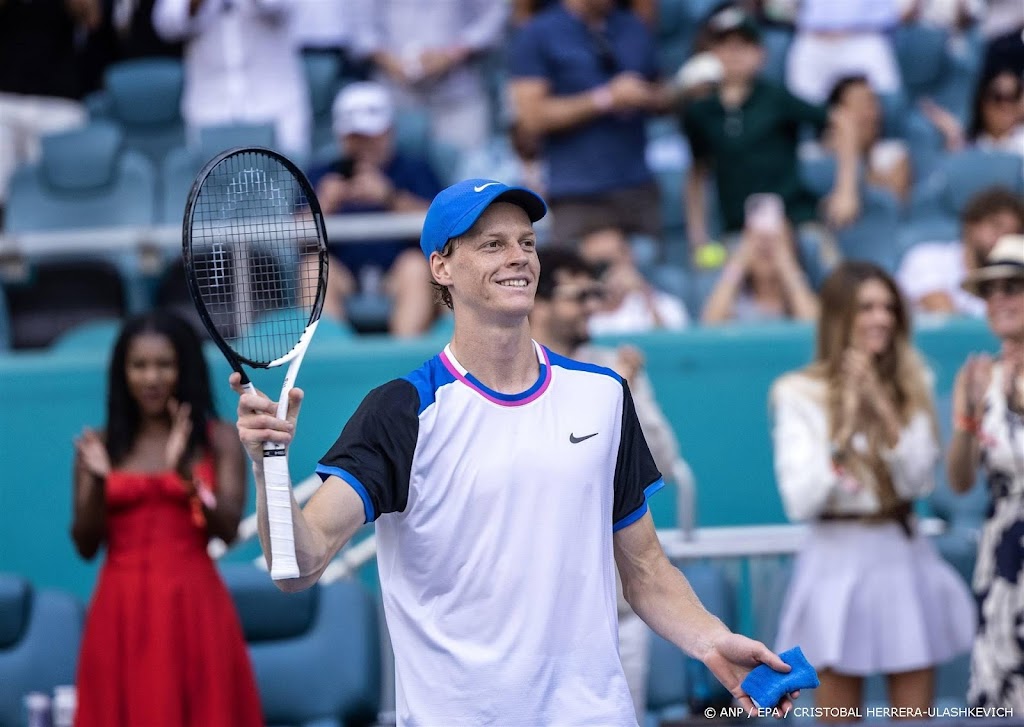 Sinner laat Dimitrov kansloos in finale Miami