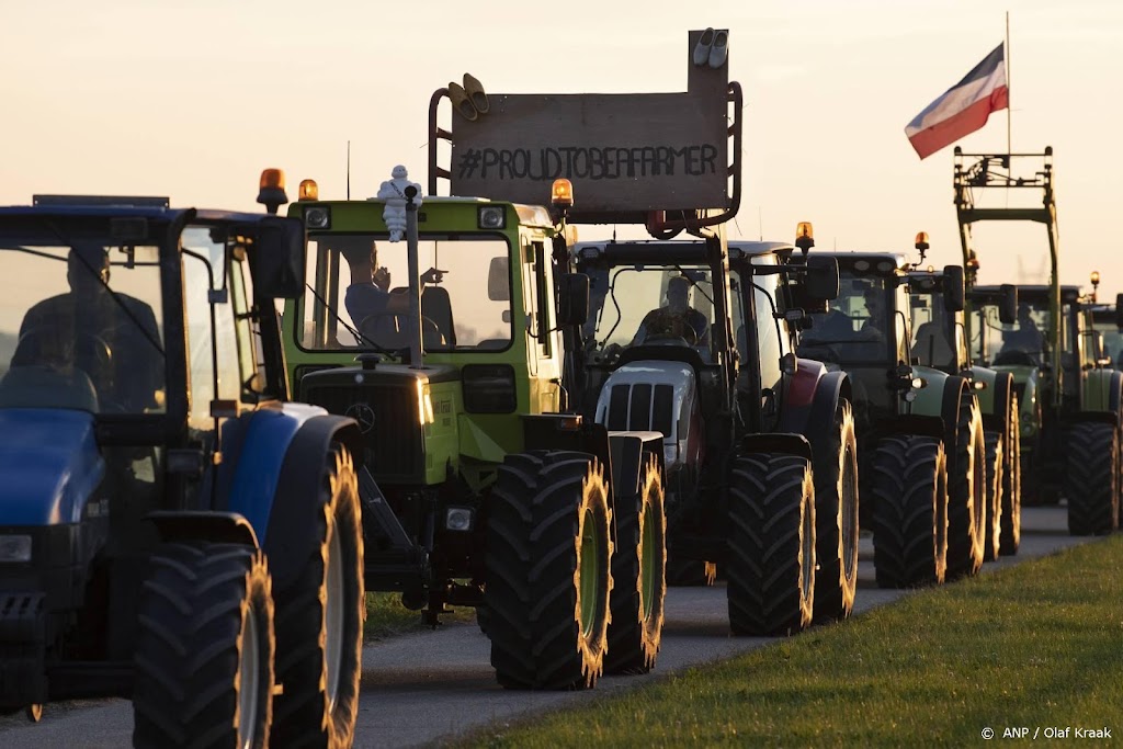 Boeren voeren actie bij Wereld Muziek Concours in Kerkrade