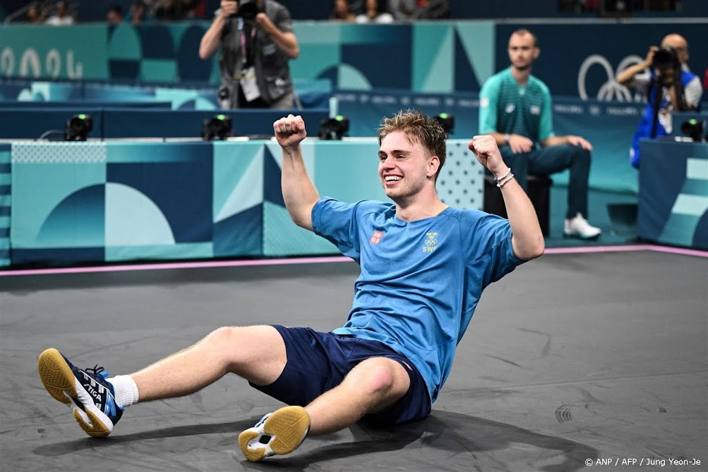 Zweedse tafeltennisser stuurt Chinese topfavoriet naar huis