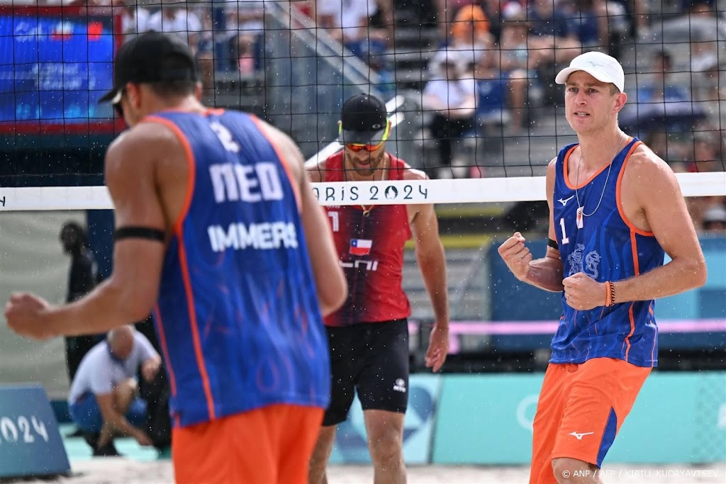 Beachvolleybalduo Van de Velde/Immers wint tweede groepsduel