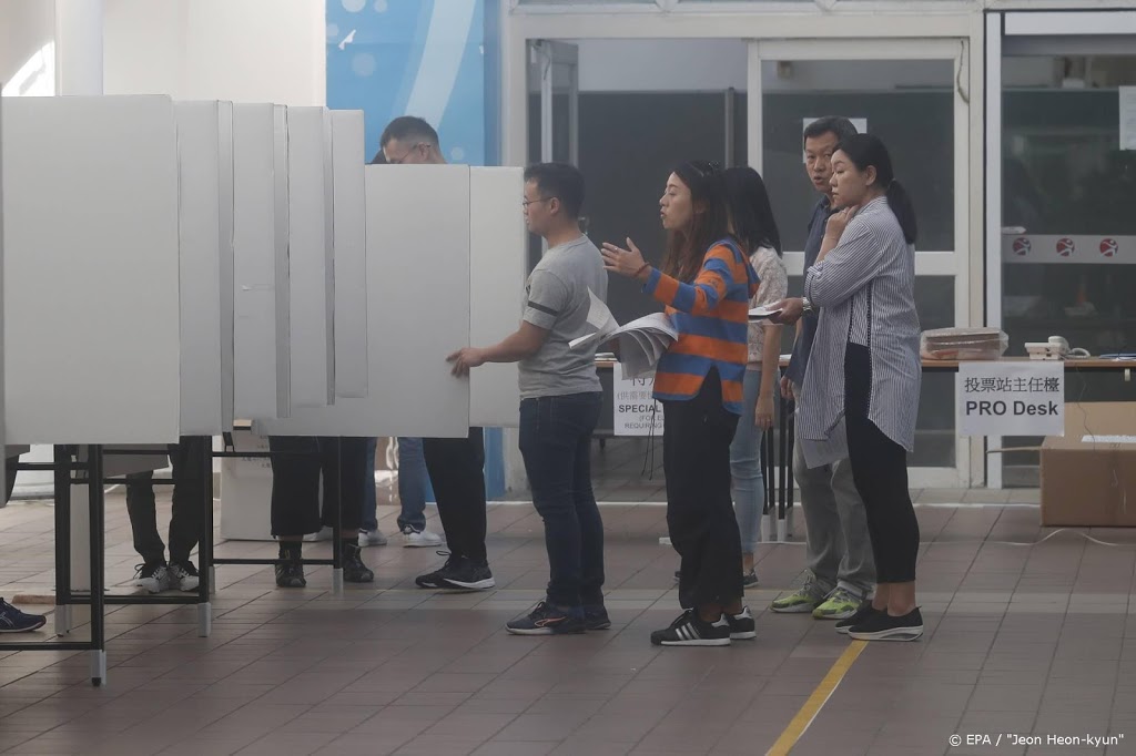 Hongkong stemt 1e keer sinds start onlusten