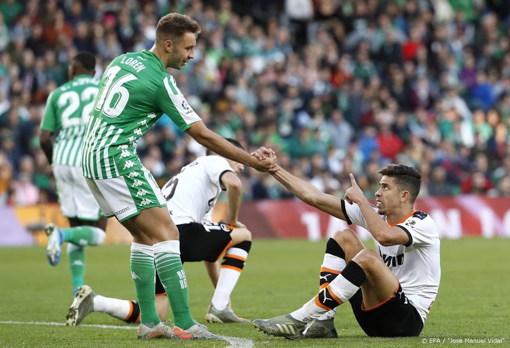 Valencia in extra tijd onderuit bij Real Betis