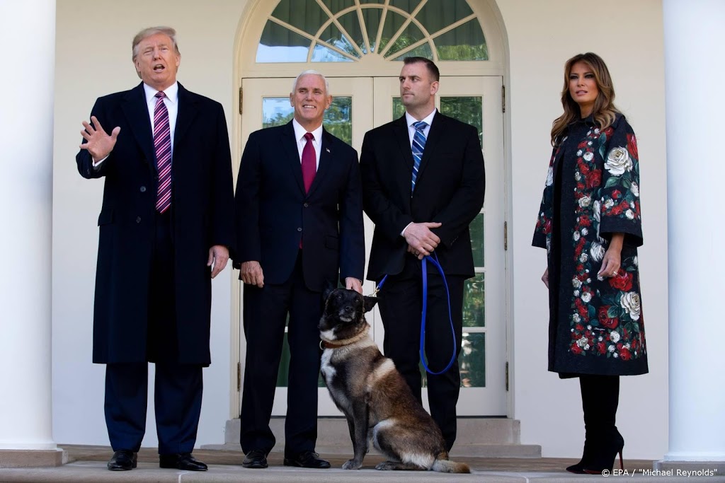 Trump eert hond die hielp bij vangst IS-leider