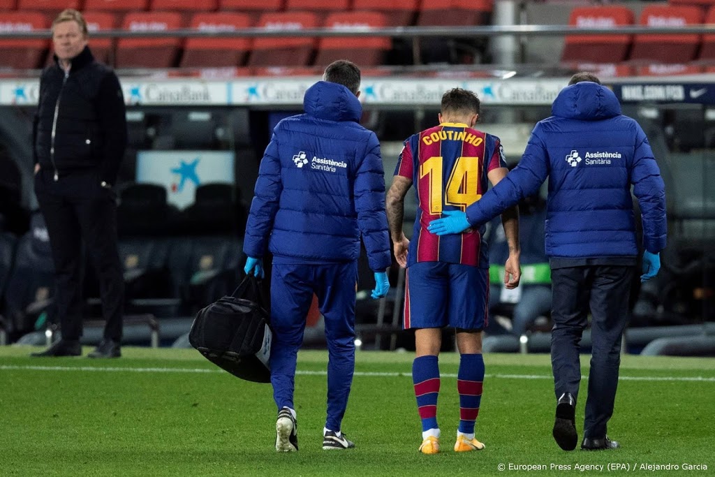 Operatie houdt Coutinho voorlopig aan de kant bij Barcelona 