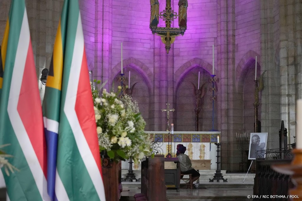Afscheid van bisschop Tutu in kathedraal Kaapstad