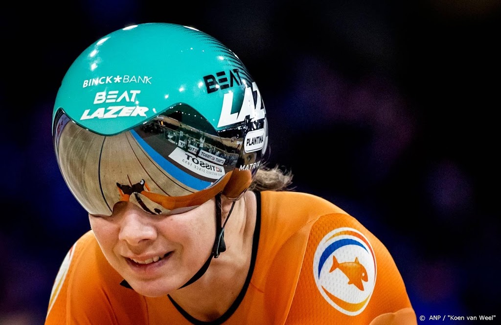 Alleen Van Riessen verder op keirin bij WK baanwielrennen