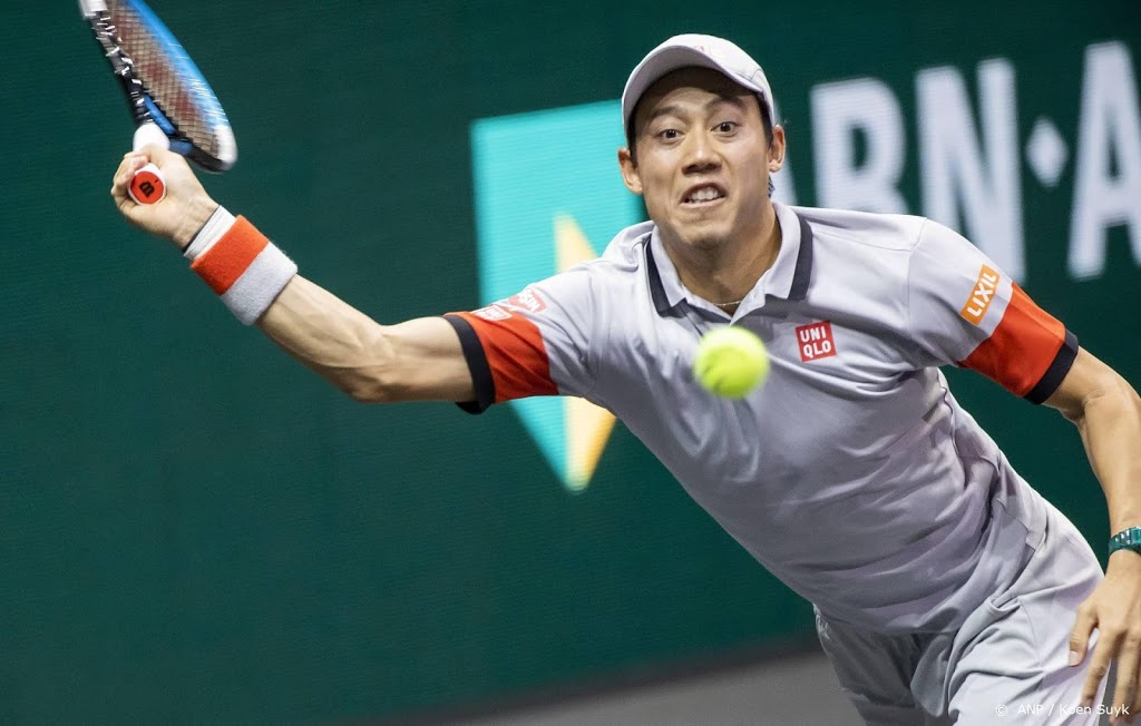 Tennisser Nishikori schakelt Auger-Aliassime uit in Rotterdam