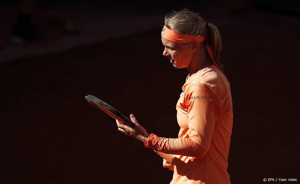 Tennisster Bertens bij rentree kansloos tegen Ostapenko