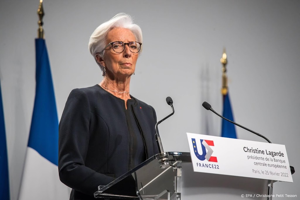 Rentestap ECB dit jaar onwaarschijnlijker door inval in Oekraïne