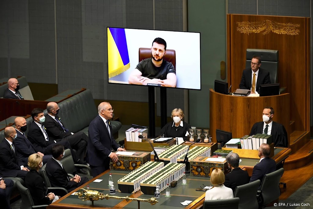Australië belooft Oekraïne legervoertuigen na toespraak Zelenski