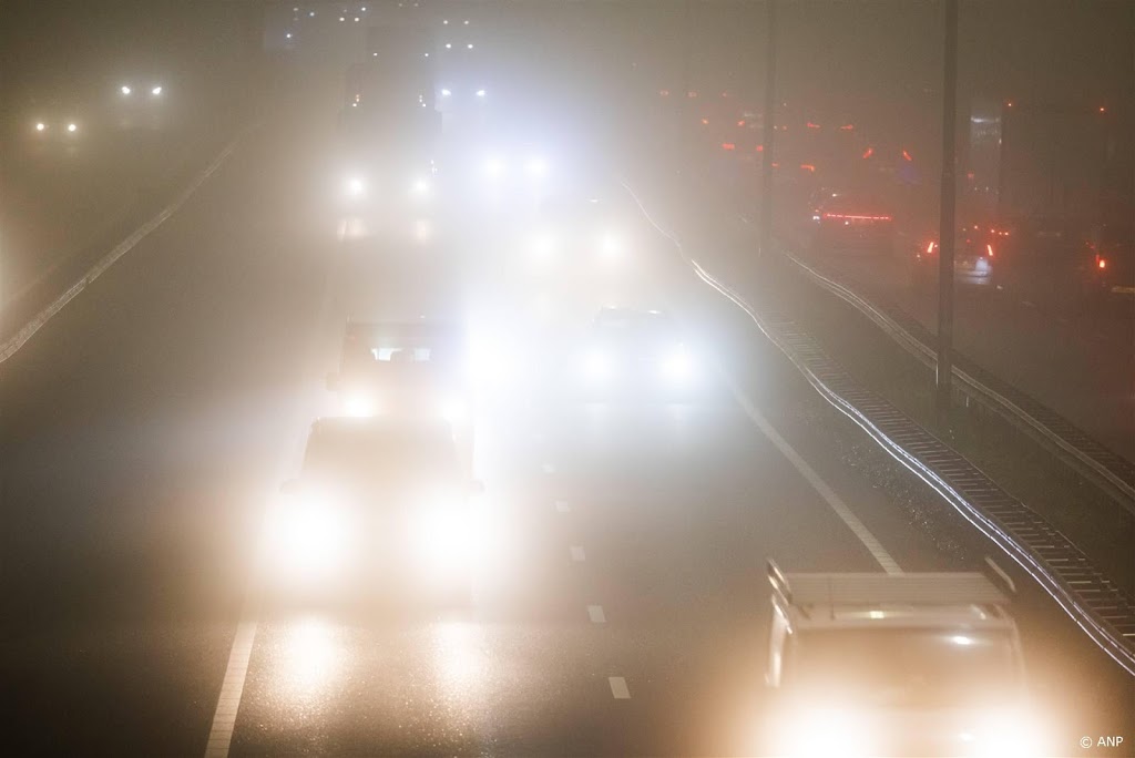 Code geel in vier provincies om mist 