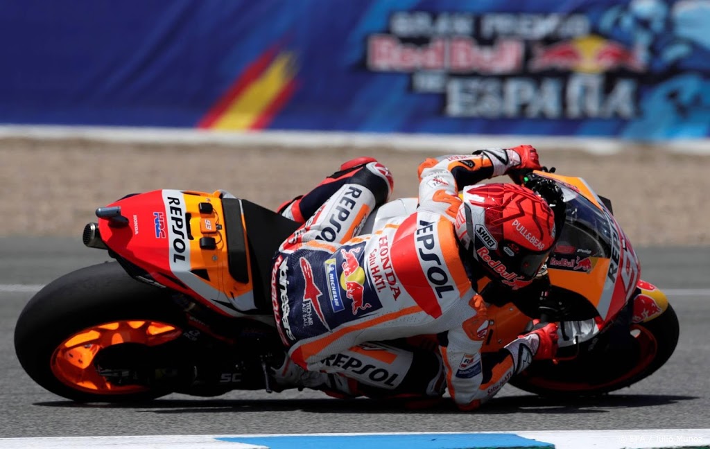 Schade valt mee na nieuwe val motorcoureur Márquez in Jerez