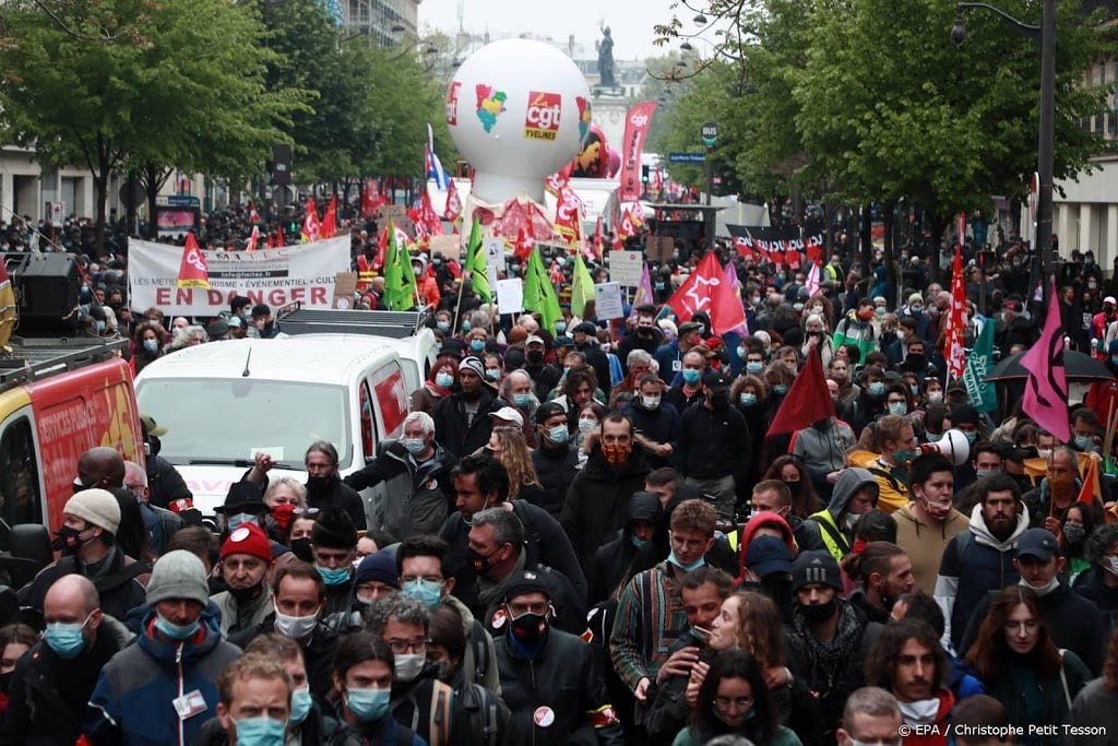 Duizenden mensen in Frankrijk de straat op bij '1 mei-protesten'