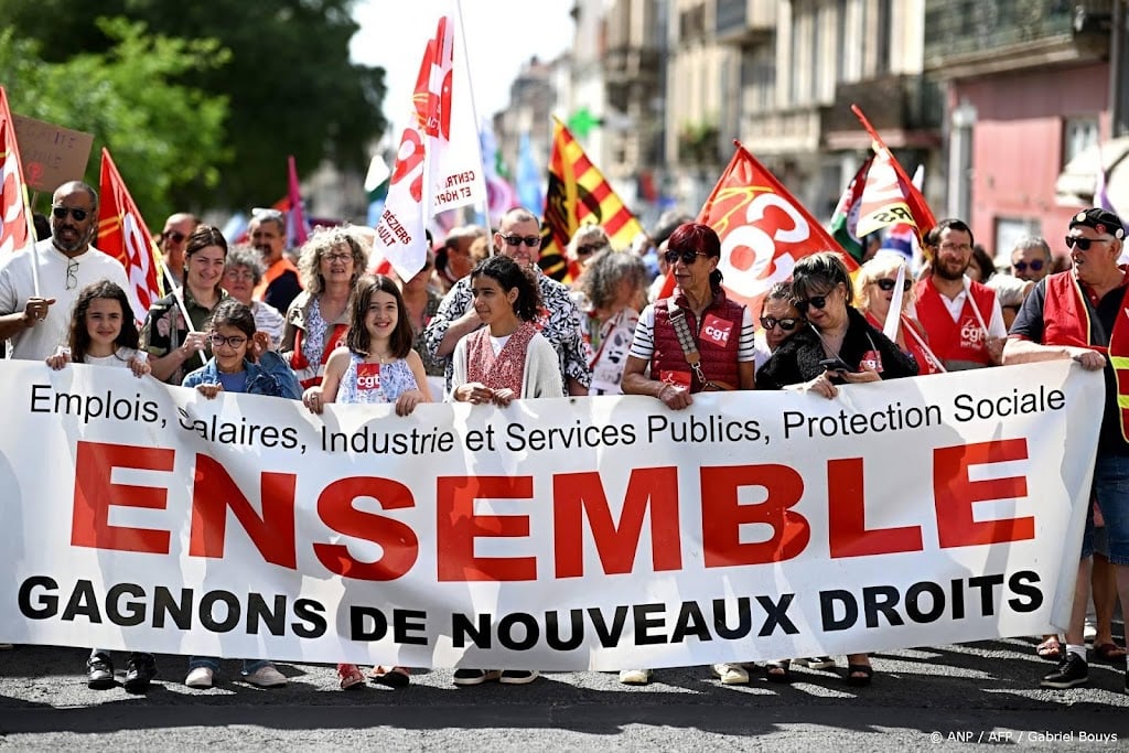 Europeanen demonstreren op Dag van de Arbeid