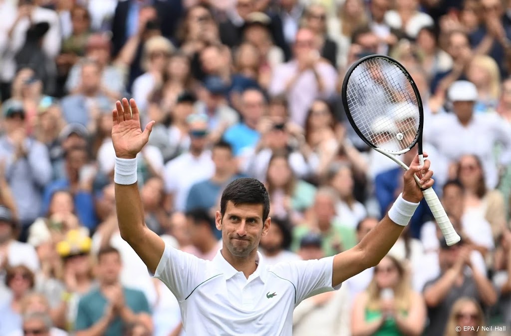 Titelhouder Djokovic in vierde ronde tegenstander Van Rijthoven