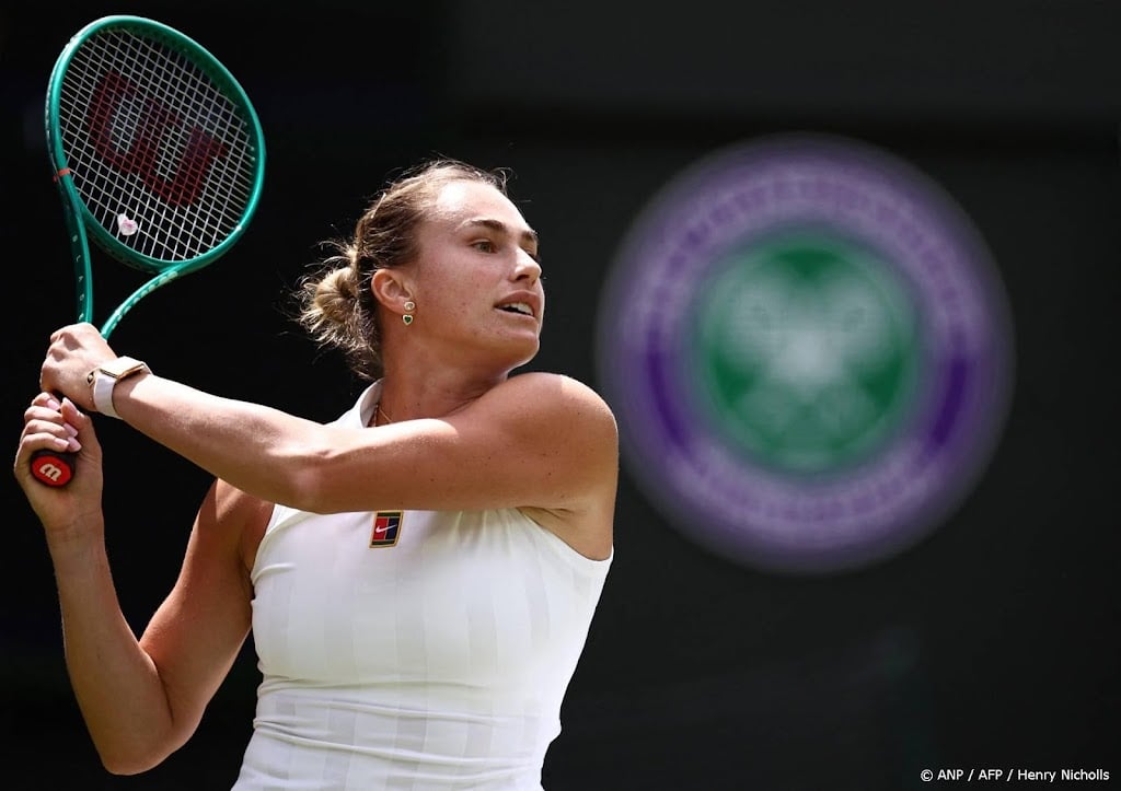 Tennisster Sabalenka plaatst zich voor derde ronde Wimbledon