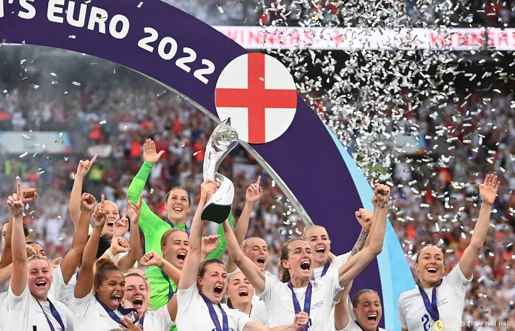 1,9 miljoen kijkers zien Engelse voetbalsters EK winnen 