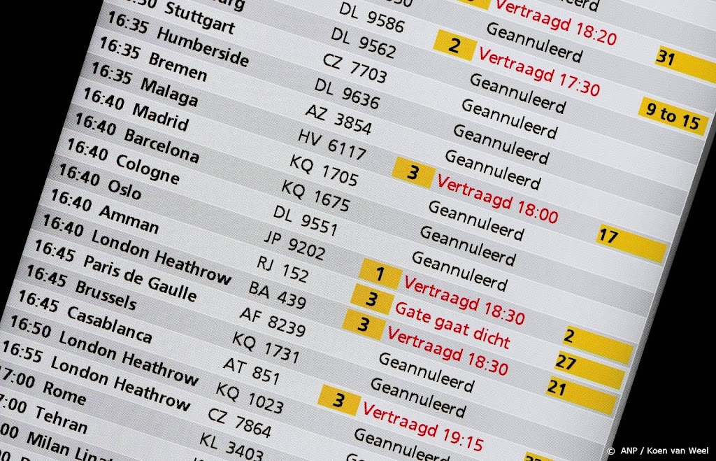 Al tienduizenden claims wegens vertraagde of geschrapte vluchten