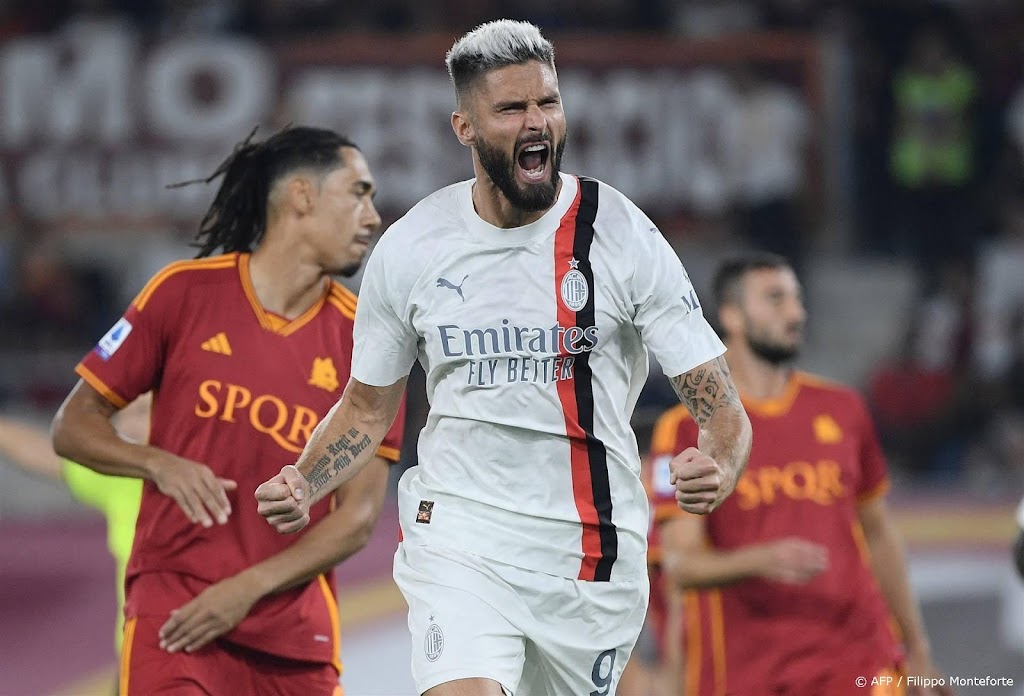 AC Milan houdt koppositie in Serie A na zege bij AS Roma 