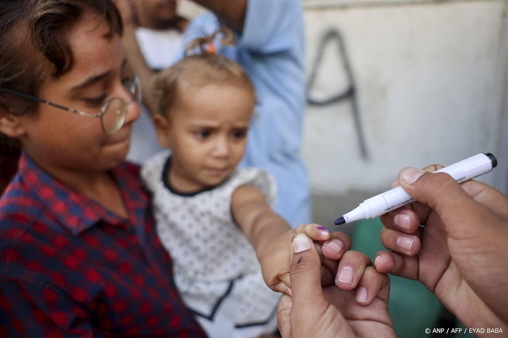 Vaccinatiecampagne tegen polio in Centraal-Gaza begonnen