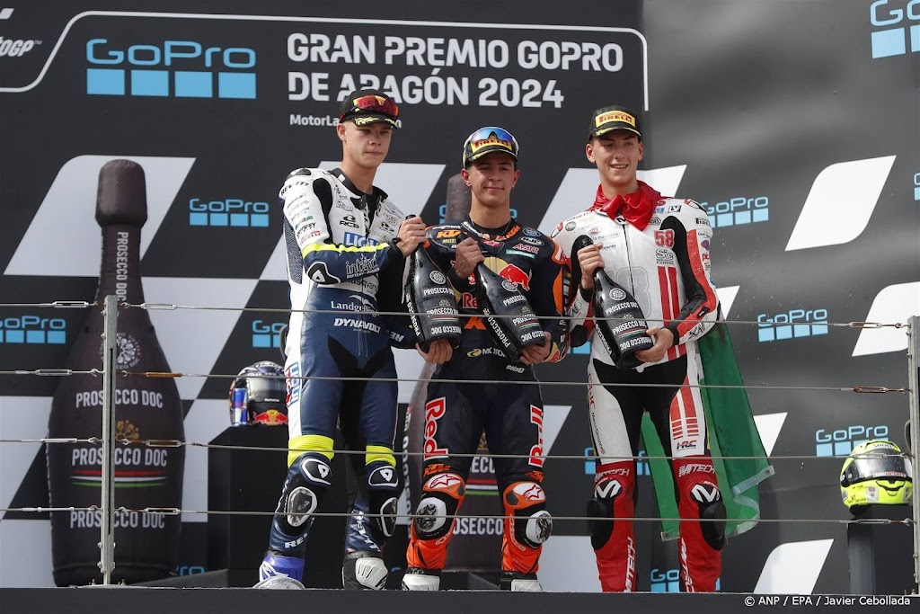 Motorcoureur Veijer tweede in GP van Aragón