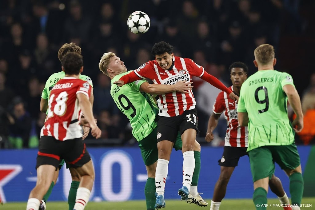 PSV maakt indruk maar laat Sporting toch op gelijke hoogte komen 