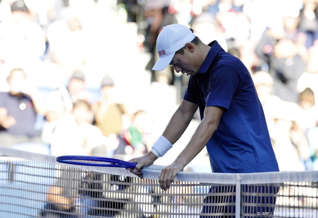 Japanse tennisheld Nishikori neemt afscheid met nederlaag