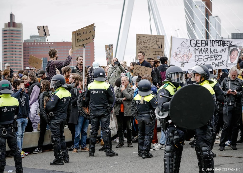 Politie verspreidt dronebeelden van Woonopstand in Rotterdam
