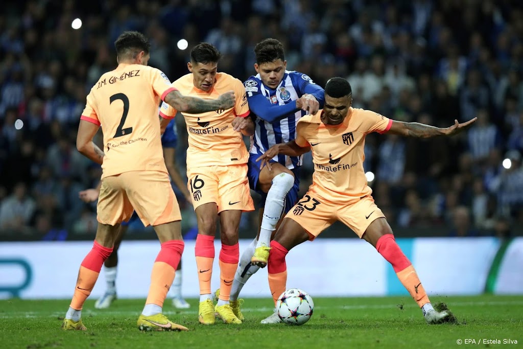 Atlético Madrid verliest van Porto en grijpt overal naast