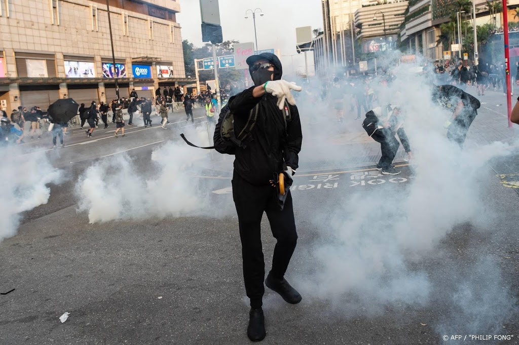 Traangas opnieuw ingezet in Hongkong