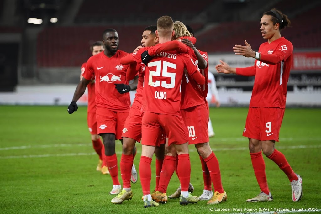 Leipzig na zege koploper van Bundesliga 
