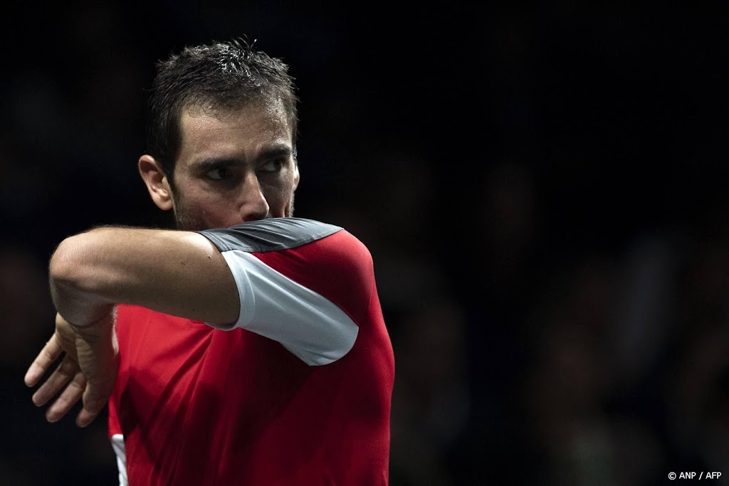 Tennisser Cilic verzuimt na knieblessure weer te winnen