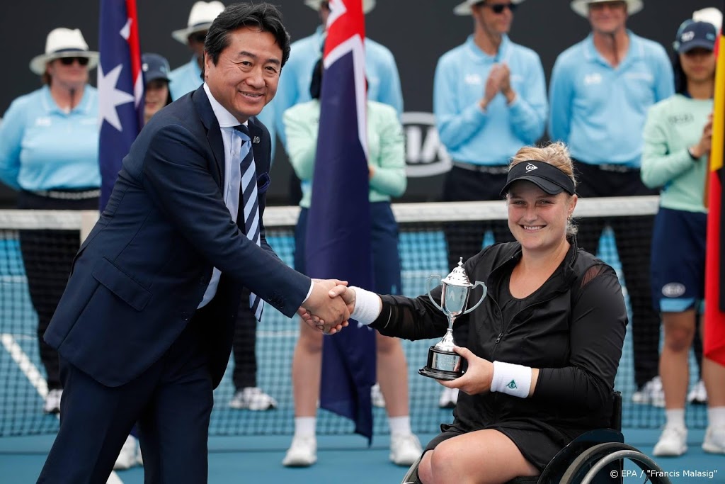 Rolstoeltennisster Van Koot verliest finale Australian Open