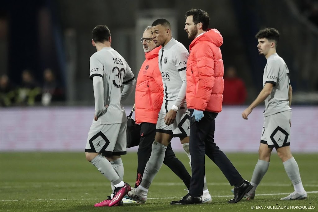 Blessure Mbappé lijkt niet ernstig, zegt trainer Galtier