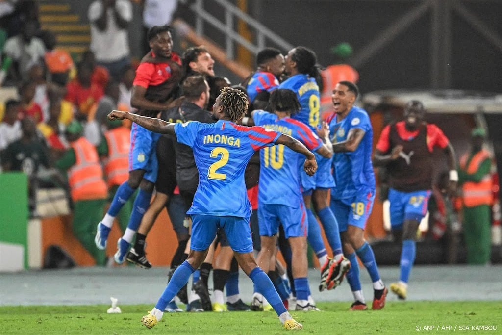 Voetballers Congo naar laatste vier Afrika Cup na zege op Guinee