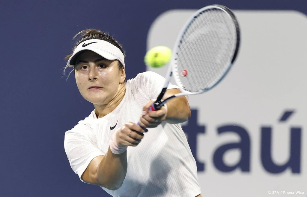 Tennisster Andreescu voor het eerst sinds US Open 2019 in finale