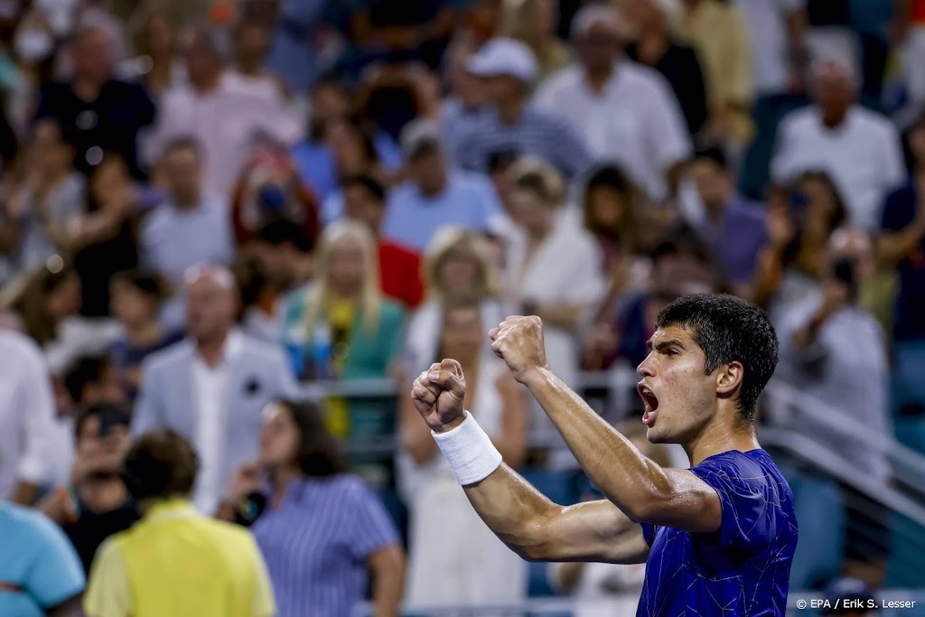 Eerste mastersfinale voor tennisser Alcaraz (18) in Miami
