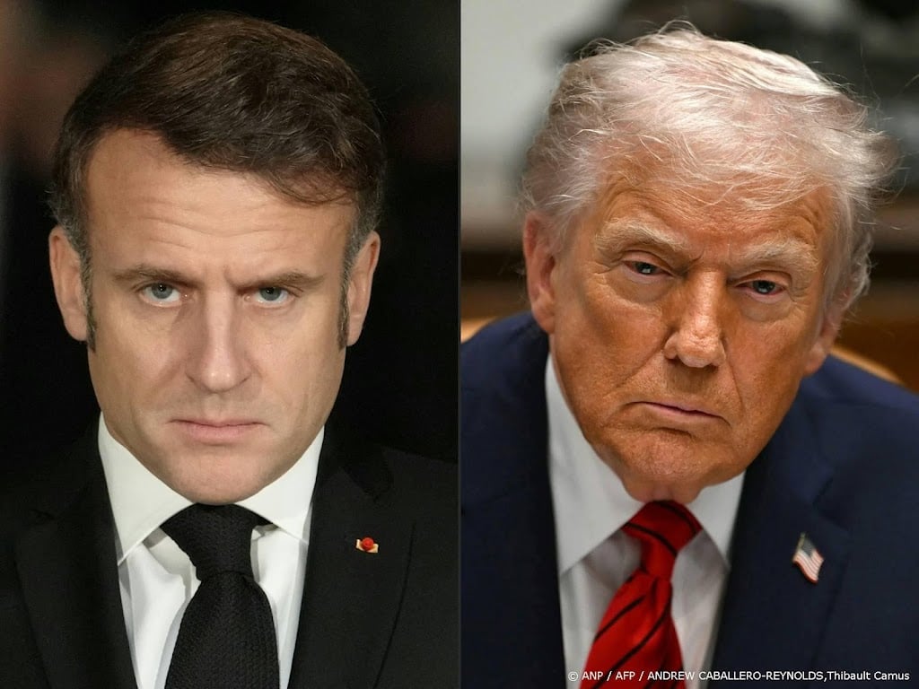 Trump bespot Macron tijdens besloten lunch 