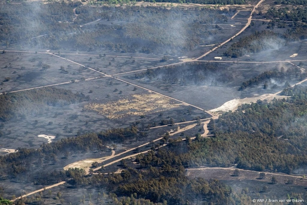 Grootste gevaar lijkt geweken bij brand militair terrein 't Harde