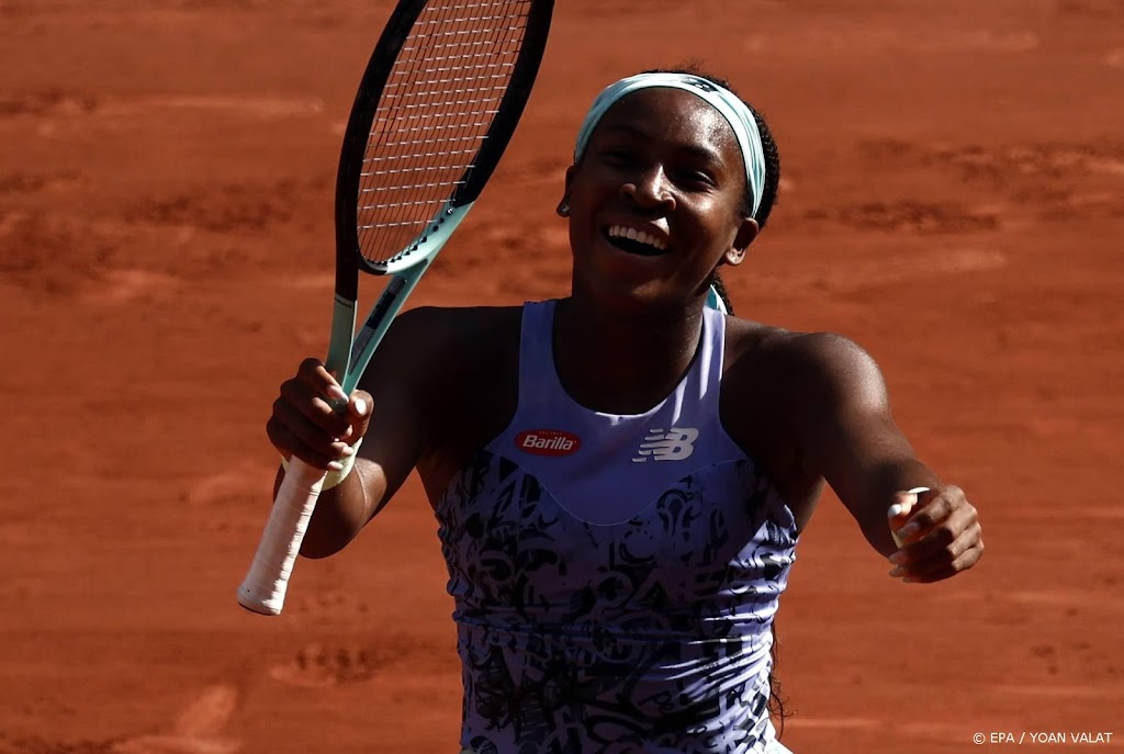 Amerikaanse tennisbelofte Gauff haalt finale Roland Garros 