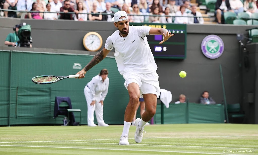 Kyrgios in verhit duel op Wimbledon langs Tsitsipas