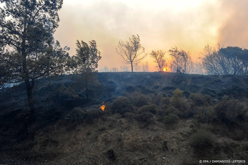 Griekse autoriteiten: grote brand op Rodos bijna onder controle