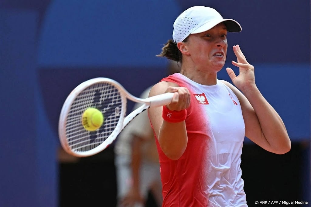Tennisster Swiatek verovert bronzen medaille in enkelspel