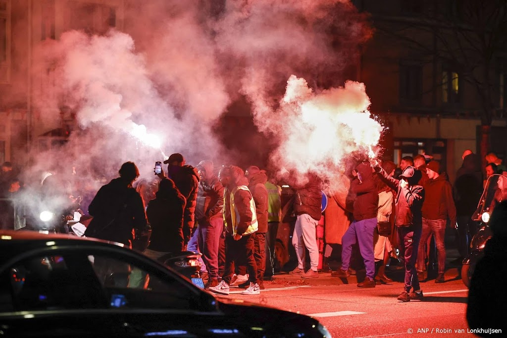 Negen aanhoudingen in Amsterdam na onrust om winst Marokko