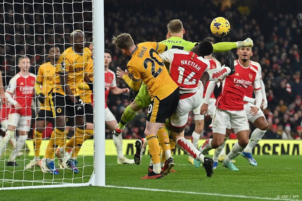 Arsenal steviger aan kop in Premier League na winst op Wolves